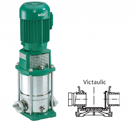 ����� ���������������� ������������ MVI 8 VITON (FKM) Victaulic Wilo